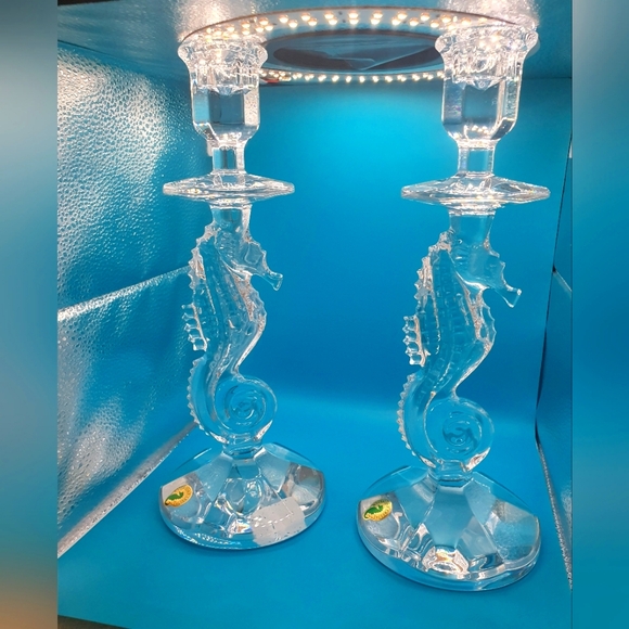 Waterford crystal candle holders